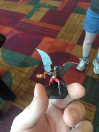 My Kaeris. Not my best work and one of the wings was miscast, but not bad for one hour.