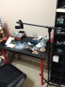 A better look at the overhead rig for my video camera.