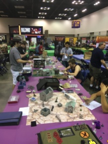 I stopped by the Tyrant of Malifaux finals before I started by volunteering shift