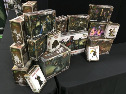 The production boxes for The Other Side, if only they had some models in them...